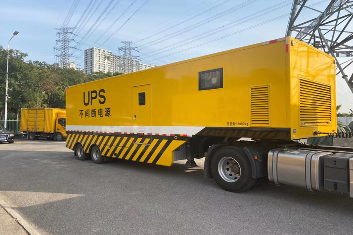 新北发电机租赁施工现场